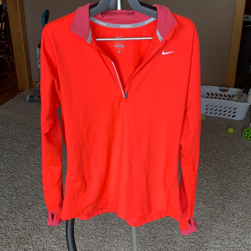 Size Md Nike dry fit bright running quarter zip